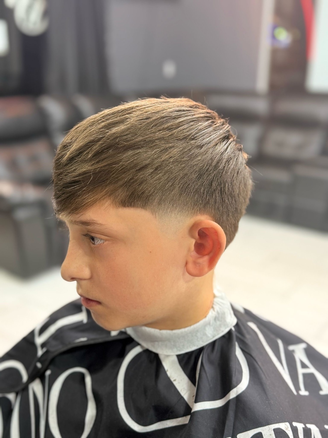 Kids textured crop haircut